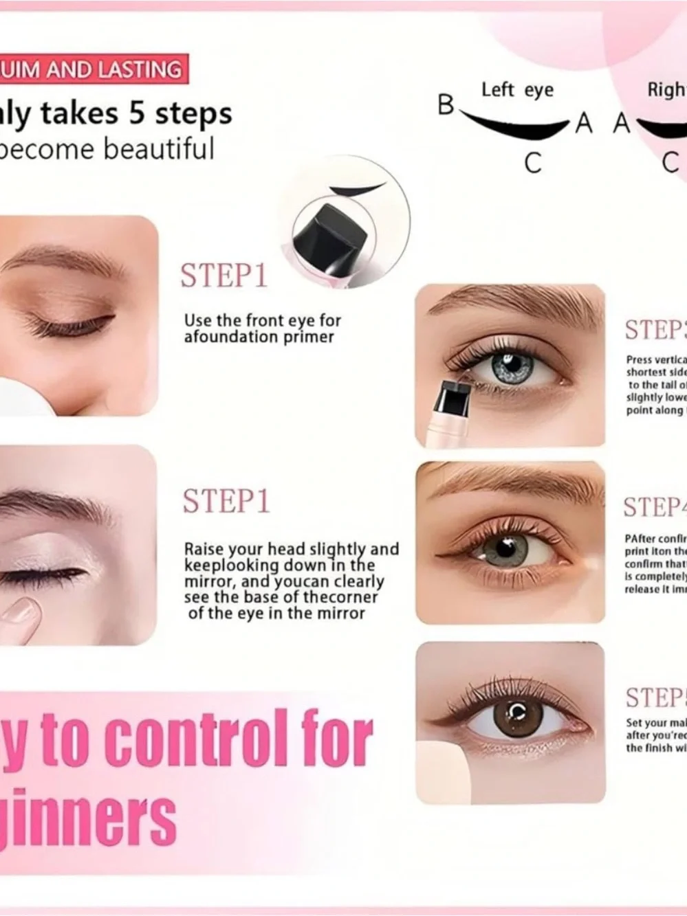 Dual-Ended Pink Cream Highlighter & Contour Stick